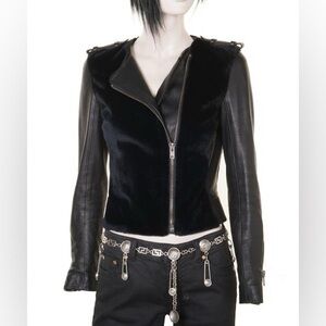 A.L.C. SADIE LEATHER JACKET Black Size 4